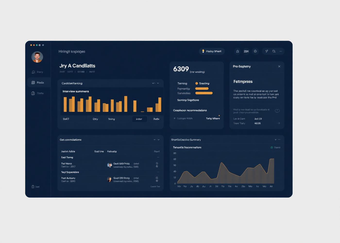 AI Hiring Assistant product interface preview
